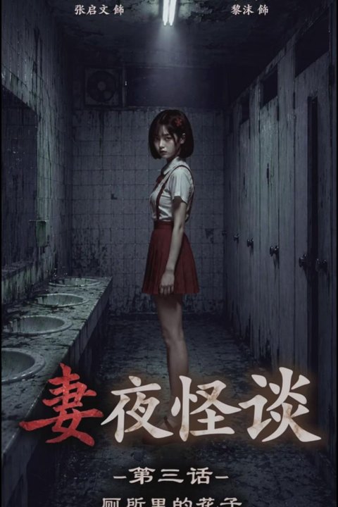 妻夜怪谈 厕所里的花子 黄果AI短剧海报