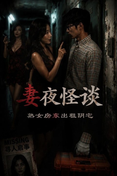 妻夜怪谈 熟女房东出租阴宅 黄果AI短剧海报