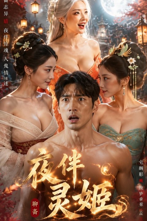 夜伴灵姬 黄果AI短剧海报