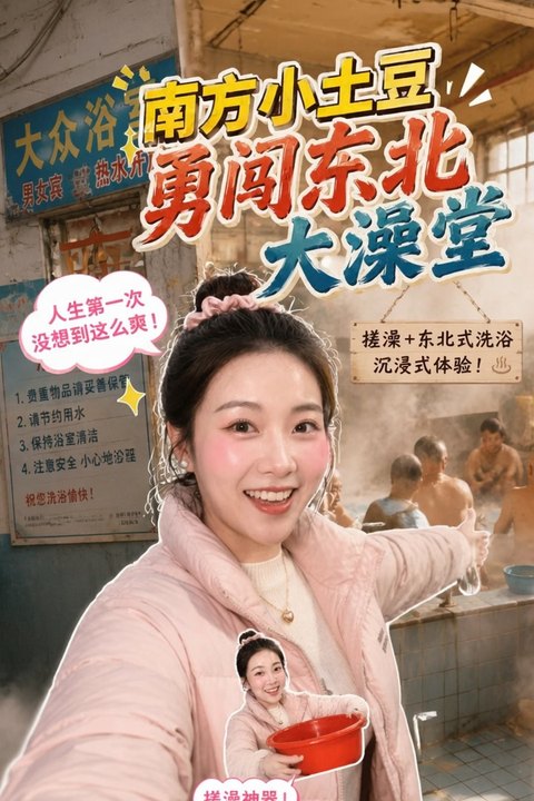 南方小土豆勇闯男汤 黄果AI短剧海报