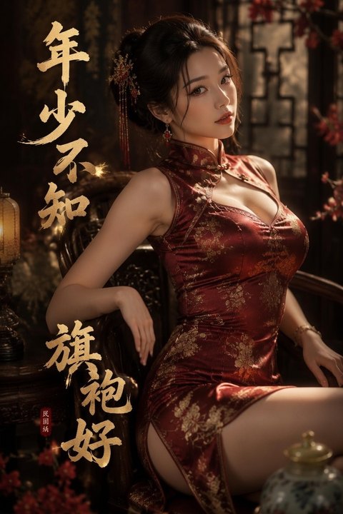 年少不知旗袍好 黄果AI短剧海报