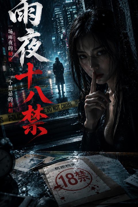 雨夜十八禁 黄果AI短剧海报