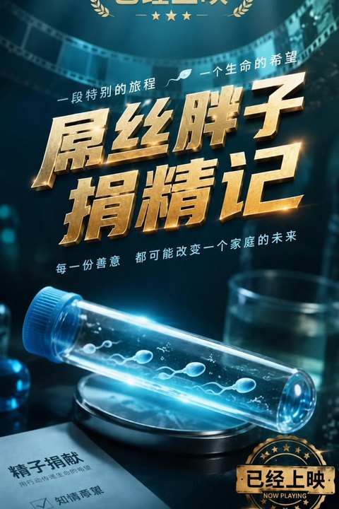 屌丝胖子捐精记 黄果AI短剧海报