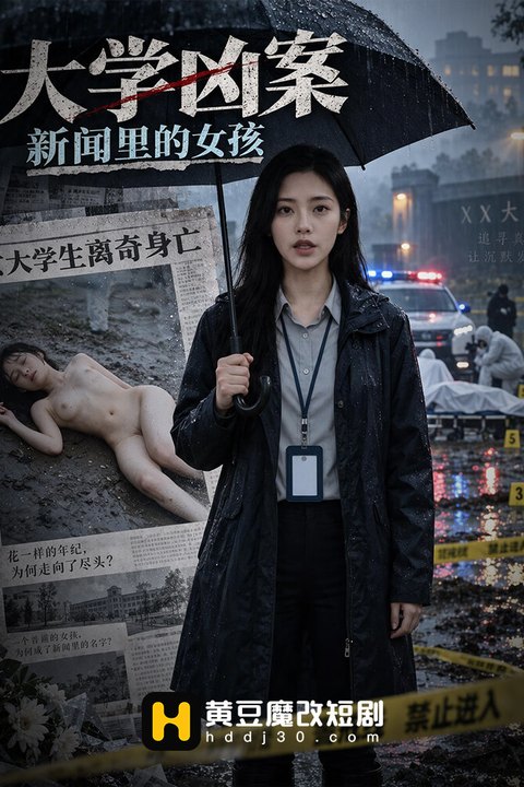 大学凶案 新闻里的女孩 黄果AI短剧海报