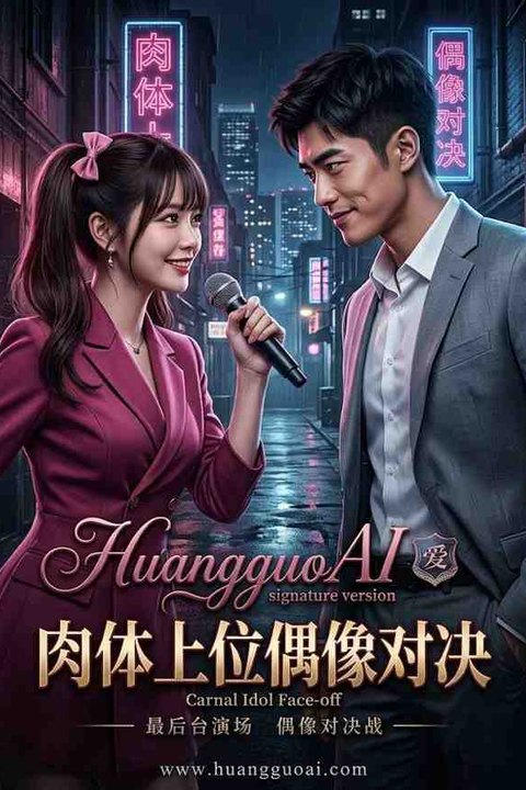 肉体上位偶像对决 黄果AI短剧海报