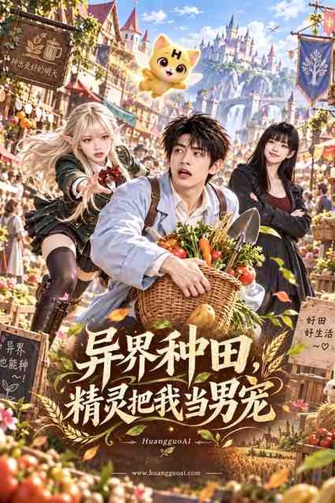异界种田，精灵把我当男宠 黄果AI短剧海报