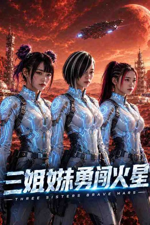 三姐妹勇闯火星 黄果AI短剧海报