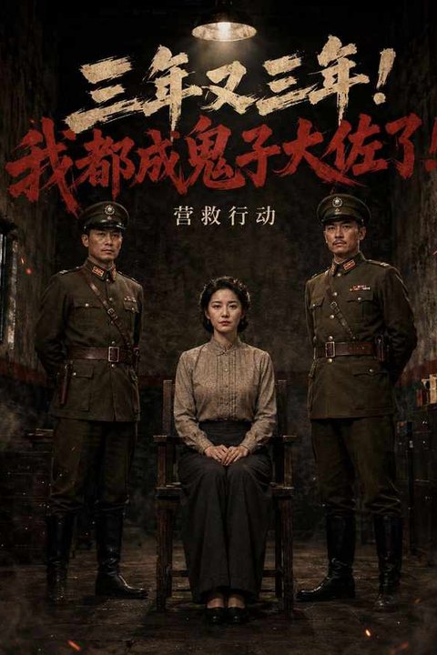 三年又三年我都成鬼子大佐了 黄果AI短剧海报
