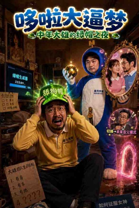 哆啦大逼梦 黄果AI短剧海报