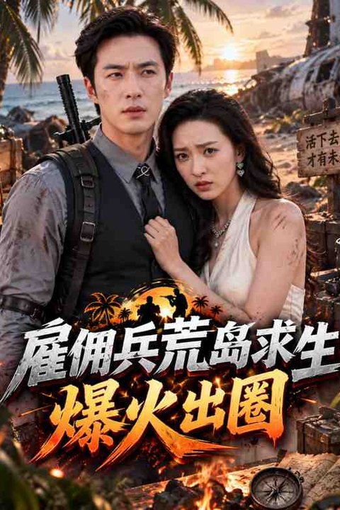 雇佣兵荒岛求生爆火出圈 黄果AI短剧海报