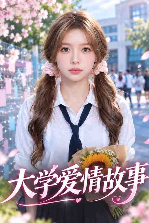 大学爱情故事 黄果AI短剧海报