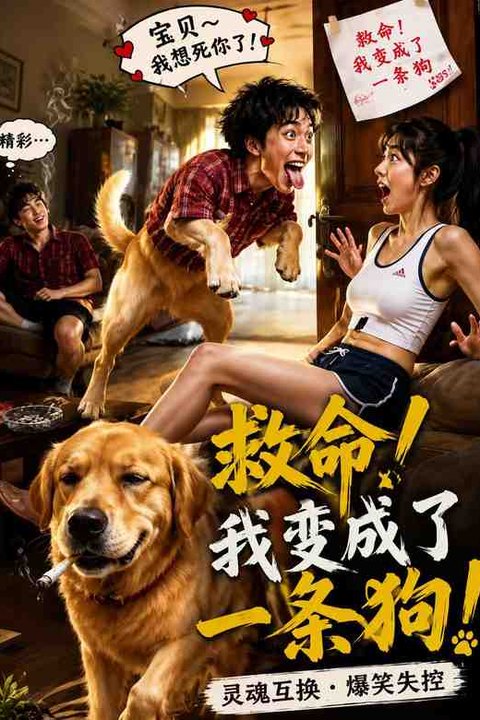 救命我变成了一条狗 黄果AI短剧海报
