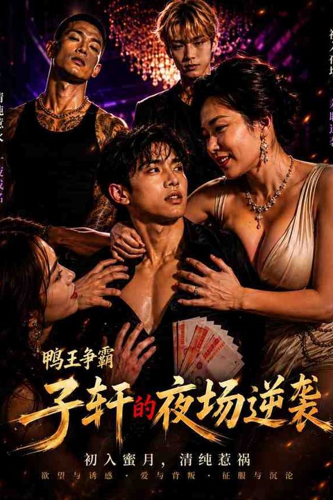 鸭王争霸：子轩的夜场逆袭 黄果AI短剧海报