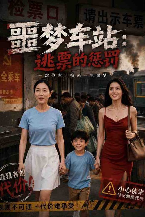 噩梦车站：逃票的惩罚 黄果AI短剧海报