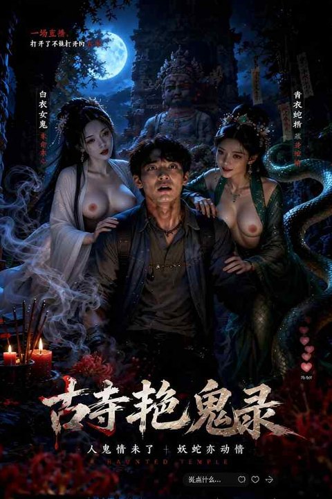 古寺艳鬼录 黄果AI短剧海报