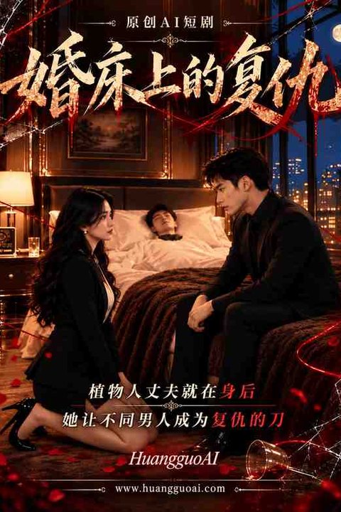 婚床上的复仇 黄果AI短剧海报