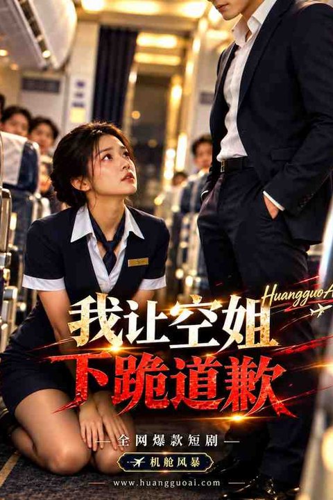 我让空姐下跪道歉 黄果AI短剧海报