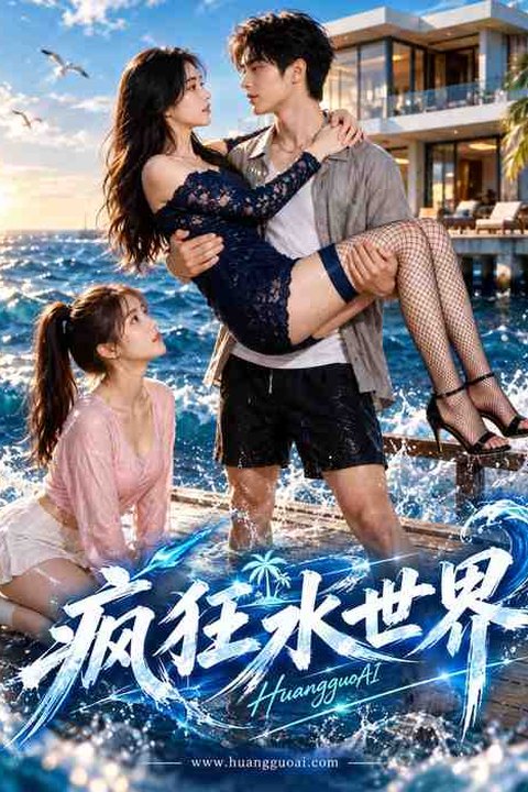 疯狂水世界 黄果AI短剧海报