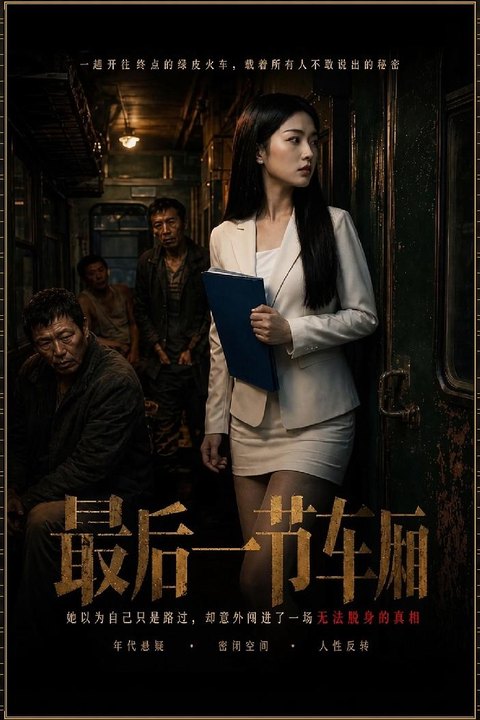 最后一节车厢深夜列车暧昧 出差美娇娘末班车遇险被神秘男子遥控蛊惑 黄果AI短剧海报