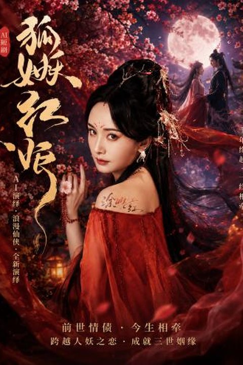 AI魔改 狐妖小红娘 杨幂饰演涂山红红展现雪白身姿 激情沉沦榻上 黄果AI短剧海报