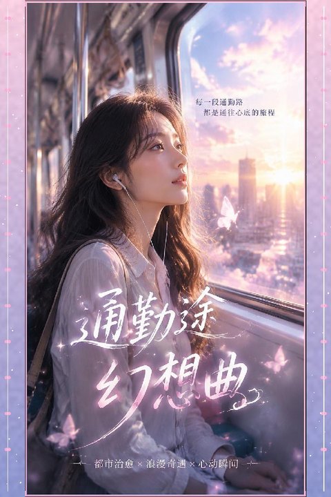 通勤途幻想曲 灰丝包臀裙美女上班路大尺度诱惑 黄果AI短剧海报