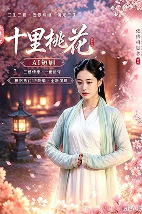 AI魔改 三生三世十里桃花 杨幂携手迪丽热巴祝绪丹激情沉沦爱恨 黄果AI短剧海报