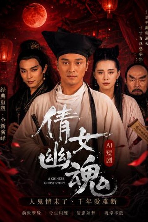 AI魔改 倩女幽魂 刘亦菲饰演聂小倩反差倾情 武侠江湖激情高能 黄果AI短剧海报