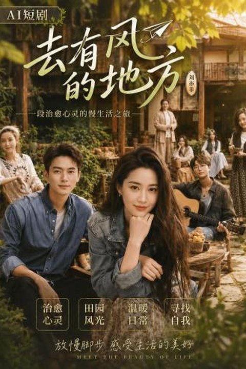AI魔改 去有风的地方 刘亦菲领衔风尚魅力 国民女神反差激情上演 黄果AI短剧海报