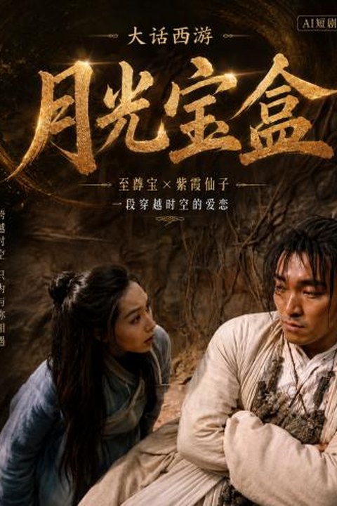 AI魔改 大话西游之月光宝盒 朱茵携手莫文蔚反差倾情 周星驰重温经典传奇 黄果AI短剧海报