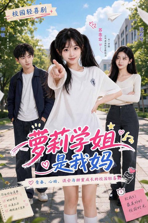 萝莉学姐是我妈？全10集 黄果AI短剧海报